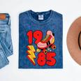 1985 Retro Roller Skate Vintage 80s Nostalgia Collector Mineral Wash Tshirts Mineral Navy