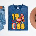 1988 Retro Raised On 80s Music Old School Nostalgia Punk Mineral Wash Tshirts Mineral Navy