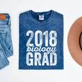 2018 Biology Graduation Biologist Graduate Degree Mineral Wash Tshirts Mineral Navy