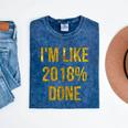 2018 Done High School Senior Graduation New Years Eve Shirt Mineral Wash Tshirts Mineral Navy