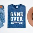 2018 Game Over College High School Graduation Senior Shirt Mineral Wash Tshirts Mineral Navy
