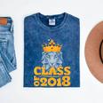 2018 Graduation Class Of 2018 King T Shirt Mineral Wash Tshirts Mineral Navy