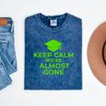 2018 Graduation Red Green High School Color Mineral Wash Tshirts Mineral Navy