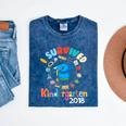 2018 Kindergarten Graduation Graduate Boys Girls Shirt Mineral Wash Tshirts Mineral Navy
