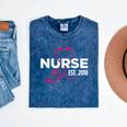 2018 Nursing School Graduation New Nurse Shirt Mineral Wash Tshirts Mineral Navy