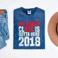 2018 Senior Graduation My Happy Class Shirt Mineral Wash Tshirts Mineral Navy