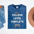 2019 College Level Complete Gamer Graduation Shirts Mineral Wash Tshirts Mineral Navy