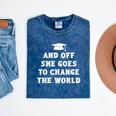 2019 Inspirational Graduation For Her Mineral Wash Tshirts Mineral Navy
