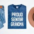 2019 Senior Grandma SEN19R Class Graduation Party T Shirt Mineral Wash Tshirts Mineral Navy