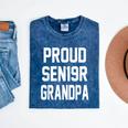 2019 Senior Grandpa SEN19R Class Graduation Party T Shirt Mineral Wash Tshirts Mineral Navy