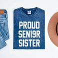 2019 Senior Sister SEN19R Class Graduation Party T Shirt Mineral Wash Tshirts Mineral Navy