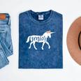 2019 Senior Unicorn Shirt Graduation High School College Mineral Wash Tshirts Mineral Navy