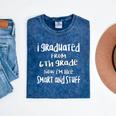 2024 Elementary Graduation Shirt 6th Grade Graduation Mineral Wash Tshirts Mineral Navy