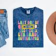 2025 Last Day Of School Autograph 6th Grade Graduation Mineral Wash Tshirts Mineral Navy