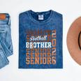 2026 Football Senior Brother Graduation Matching Family Mineral Wash Tshirts Mineral Navy
