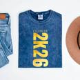 2K26 Class Of 2026 Graduation College Senior Back To School Premium Tri-Blend Mineral Wash Tshirts Mineral Navy