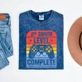 2nd Grade Level Complete Graduation Student Video Gamer Mineral Wash Tshirts Mineral Navy