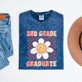 3rd Grade Graduation Cute Groovy Last Day Of Third Grade Mineral Wash Tshirts Mineral Navy