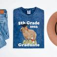 5th Grade Graduation Class Of 2023 Capybara Fifth Graduate Mineral Wash Tshirts Mineral Navy