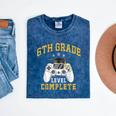 6th Grade Graduation Senior Video Gamer Graduated Mineral Wash Tshirts Mineral Navy