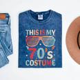 This Is My 70s Costume Vintage Style Nostalgia 1970s Retro Premium Tri-Blend Mineral Wash Tshirts Mineral Navy