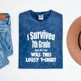 7th Seven Grade Graduation Shirt Boy Girl Graduate Education Mineral Wash Tshirts Mineral Navy
