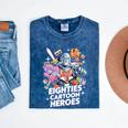 80's Cartoon Heroes Apparel For Retro Nostalgia Fans Mineral Wash Tshirts Mineral Navy