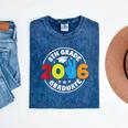 8th Grade 2026 Graduate School Senior Year Graduation Day Mineral Wash Tshirts Mineral Navy