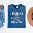 8th Grade Grad Middle School Graduation Junior High Graduate Mineral Wash Tshirts Mineral Navy
