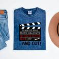 8th Grade Graduation 2026 Graduate Clapperboard Mineral Wash Tshirts Mineral Navy