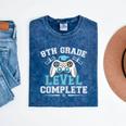 8th Grade Level Complete Graduation 2025 Class Eighth Grade Mineral Wash Tshirts Mineral Navy