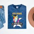 8TH GRADE NAILED IT UNICORN DABBING GRADUATION T-SHIRT Mineral Wash Tshirts Mineral Navy