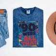 The 90s Were All That – Retro 1990s Nostalgia Tee Premium Tri-Blend Mineral Wash Tshirts Mineral Navy