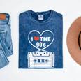 90s Nostalgia Cassette Heart Retro I Love The 90s Mineral Wash Tshirts Mineral Navy 90s Nostalgia Cassette Heart Retro I Love The 90s Mineral Wash Tshirts Mineral Navy