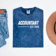Accountant Est 2019 Graduation Idea Mineral Wash Tshirts Mineral Navy