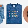 Advocate Support Empower Cute Social Worker Graduation MSW Mineral Wash Tshirts Mineral Navy