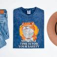 My Alone Time Is For Your Safety Coffee Lover Introvert Mineral Wash Tshirts Mineral Navy