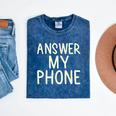 Answer My Phone I Introvert Mineral Wash Tshirts Mineral Navy Answer My Phone I Introvert Mineral Wash Tshirts Mineral Navy