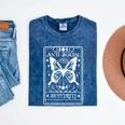 Anti-Social Butterfly Introvert Dislike People Mineral Wash Tshirts Mineral Navy