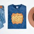 Antisocial Like A Good Neighbor Stay Over There Introvert Mineral Wash Tshirts Mineral Navy