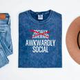 Awkwardly Social Socially Awkward Anxious Introverts Mineral Wash Tshirts Mineral Navy Awkwardly Social Socially Awkward Anxious Introverts Mineral Wash Tshirts Mineral Navy