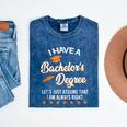 Bachelor Graduation 2026 Always Right Bachelor Degree Mineral Wash Tshirts Mineral Navy
