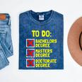 Bachelors Masters Doctorate Degree DR PHD Graduation Mineral Wash Tshirts Mineral Navy