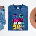 Back To The 90s Nostalgia Cassette Game Console Boombox Mineral Wash Tshirts Mineral Navy