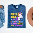 Back To School First Day Of Kindergarten Graduation Unicorn Mineral Wash Tshirts Mineral Navy