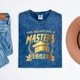 This Badass Has a Masters Degree College Graduation Mineral Wash Tshirts Mineral Navy