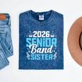 Band Senior Sister Class Of 2026 Senior Band Graduation Mineral Wash Tshirts Mineral Navy