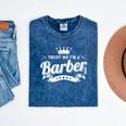 Barbershop Barber School Graduation Shirt Mineral Wash Tshirts Mineral Navy
