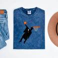 Basketball Slam Dunk Elementary Graduation 2025 6th Grade Mineral Wash Tshirts Mineral Navy