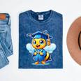 Bee Graduation Cute Kindergarten Elementary High School Mineral Wash Tshirts Mineral Navy